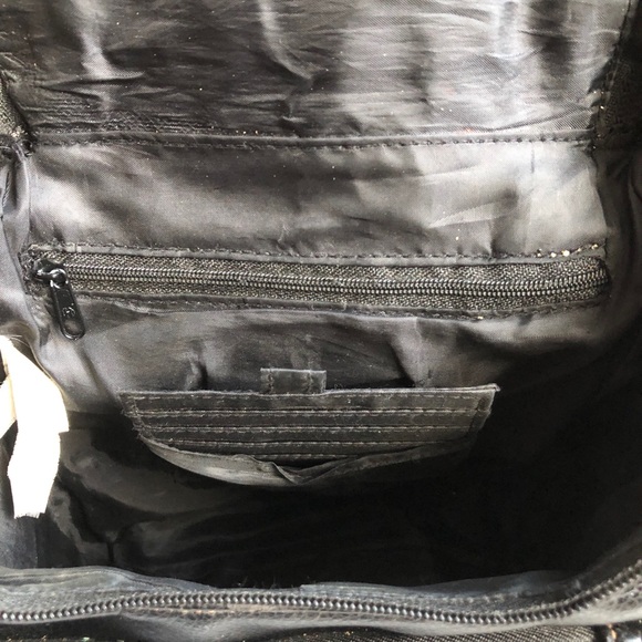 Black Leather Backpack - Picture 7 of 9